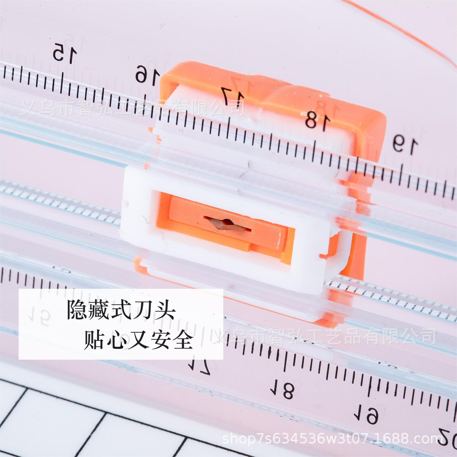 Cortador de papel A4 cortador de papel de dos vías estudiante cuenta de la mano cortador de papel portátil pequeño cortador de papel de plástico con la oficina