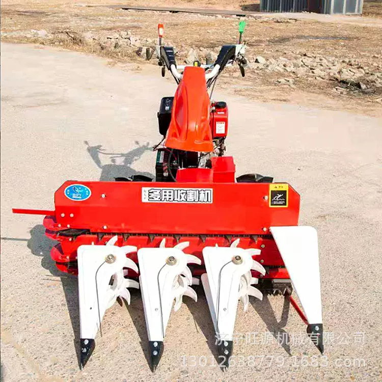柴油款手推式割晒机 农用大豆牧草收割机 小麦水稻割晒机