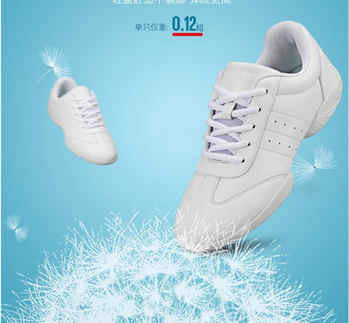 Children's Aerobics Shoes, Dance Soft Soles, Square Dance Dancing Shoes, Competition Training, Female Cheerleading Shoes