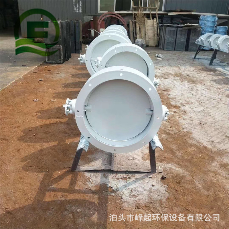 气动百叶调风阀电动圆形通风蝶阀304不锈钢手动蝶阀DN1200冷风阀