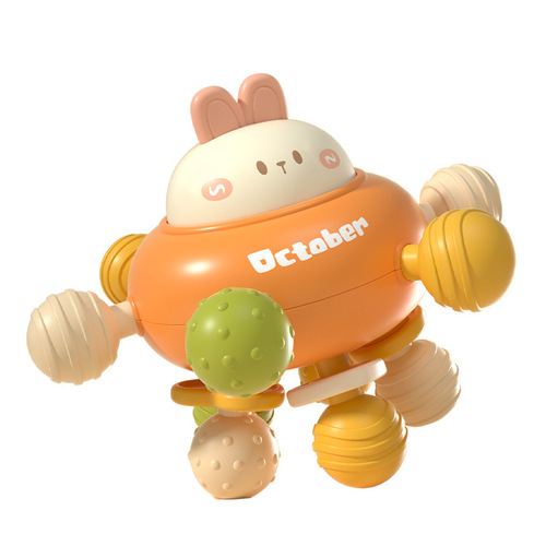 Baby hand grabbing ball Manhattan soft rubber ball baby rattle teether ball touch toy 0-1 years old Children's Day