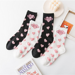 Trendy brand love socks female Korean version ins Japanese cute student jk socks Lolita uniform retro mid-calf socks