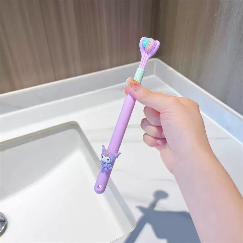 Детская мягкая зубная щетка, 2–14 лет, 3D
