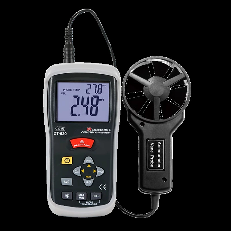 Huasheng Chang CEM портативный анемометр DT-618 портативный цифровой тестер скорости ветра
