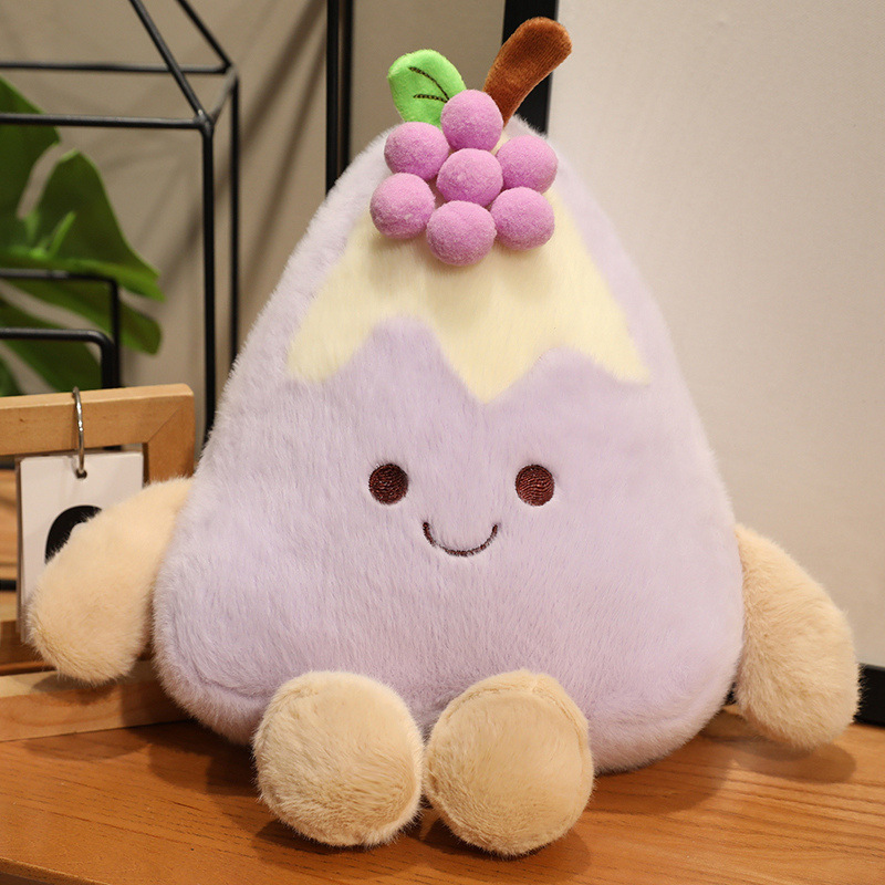 国境を越えた新しいアイスクリームぬいぐるみ、かわいいコーンケーキ人形、子供の誕生日プレゼント人形、卸売|undefined