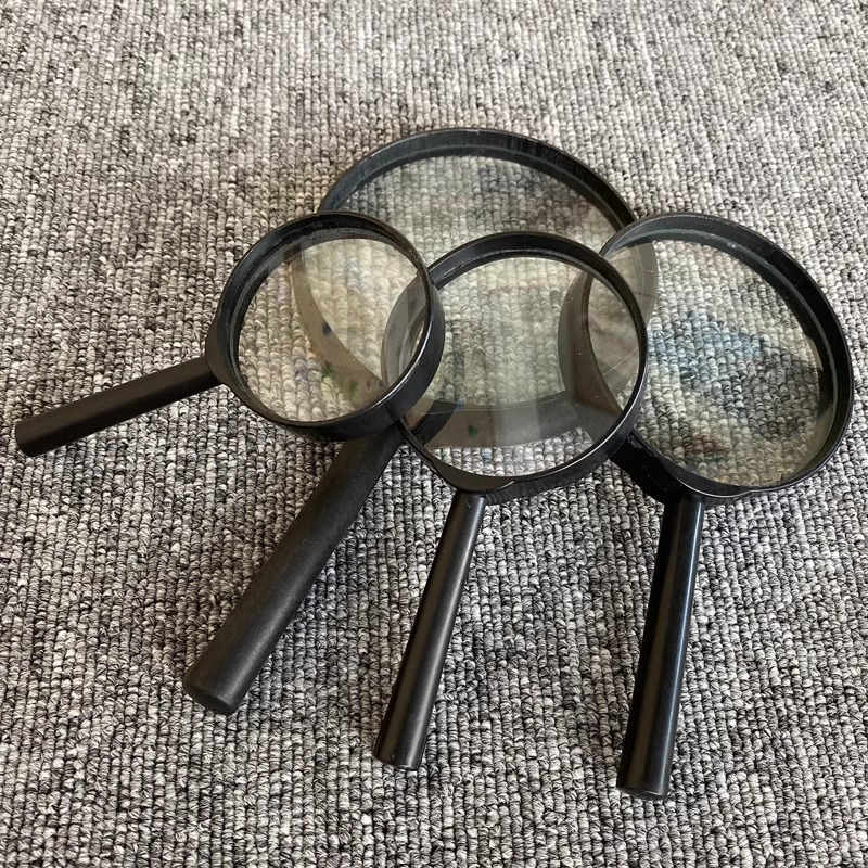 Jardín de infantes niños lupa de mano clase pequeña área de ciencia material plantación observación juguetes herramientas naturales