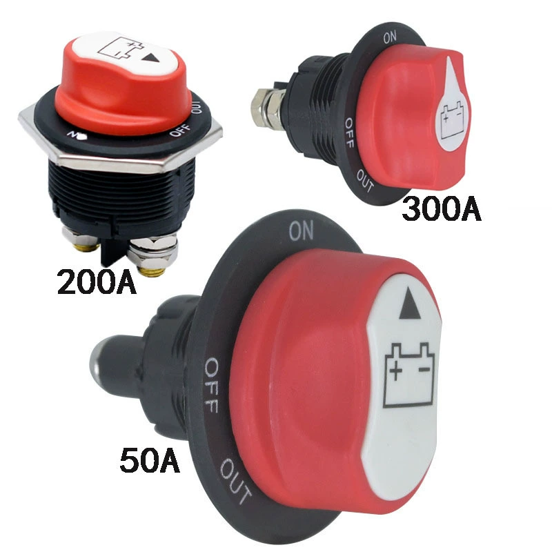 Выключатель аккумулятора RV, источник питания для яхты, переключатель постоянного тока, аккумулятор для мотоцикла, автомобиля, переключатель 50A/100A/300A