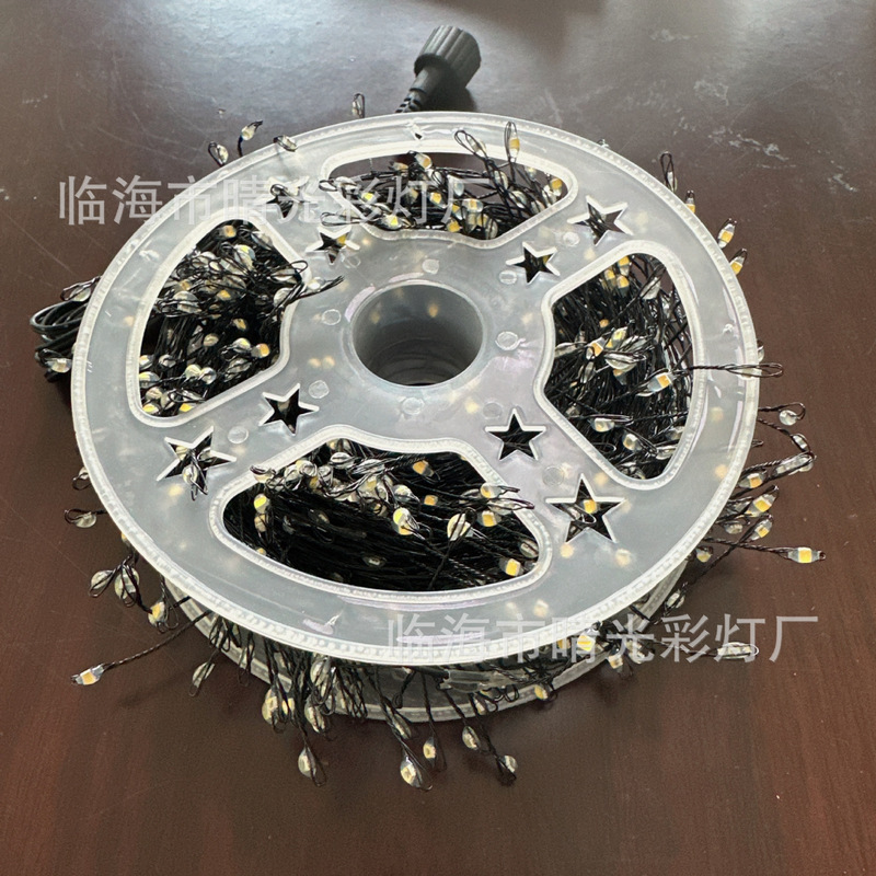 跨境LED圣诞鞭炮灯小红书同款蜈蚣脚铜线灯串室内外节日装饰彩灯|undefined