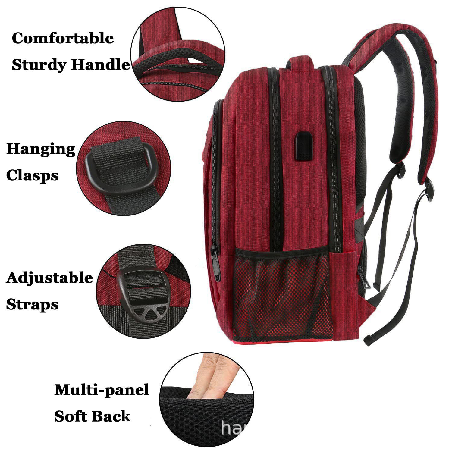 Source Factory Mochila transfronteriza Mochila de negocios de gran capacidad de sensación avanzada para hombres Computadora portátil de viaje