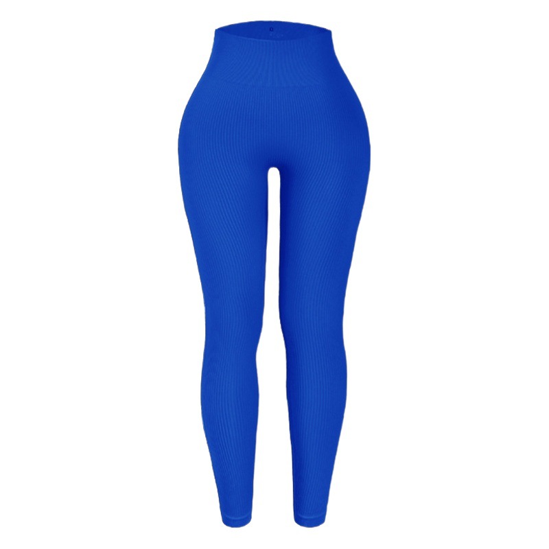 Pantalones de yoga de otoño e invierno con rosca europea y americana transfronteriza, pantalones de fitness sin costuras, medias deportivas de cintura alta, ropa de yoga, leggings