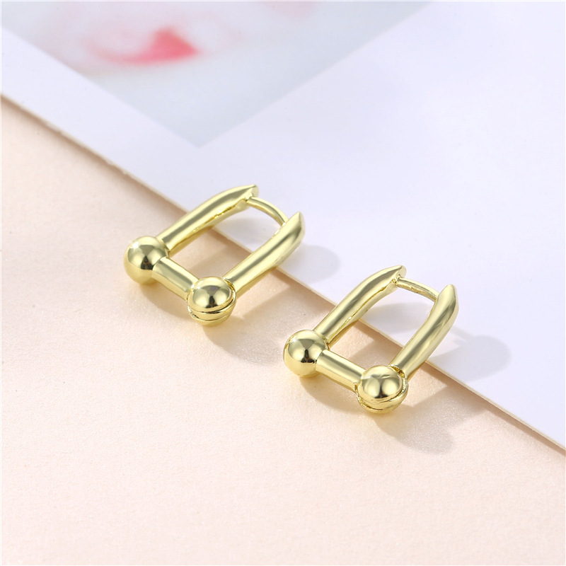 Wholesale Jewelry Horseshoe U-shaped Earrings Nihaojewelry display picture 2