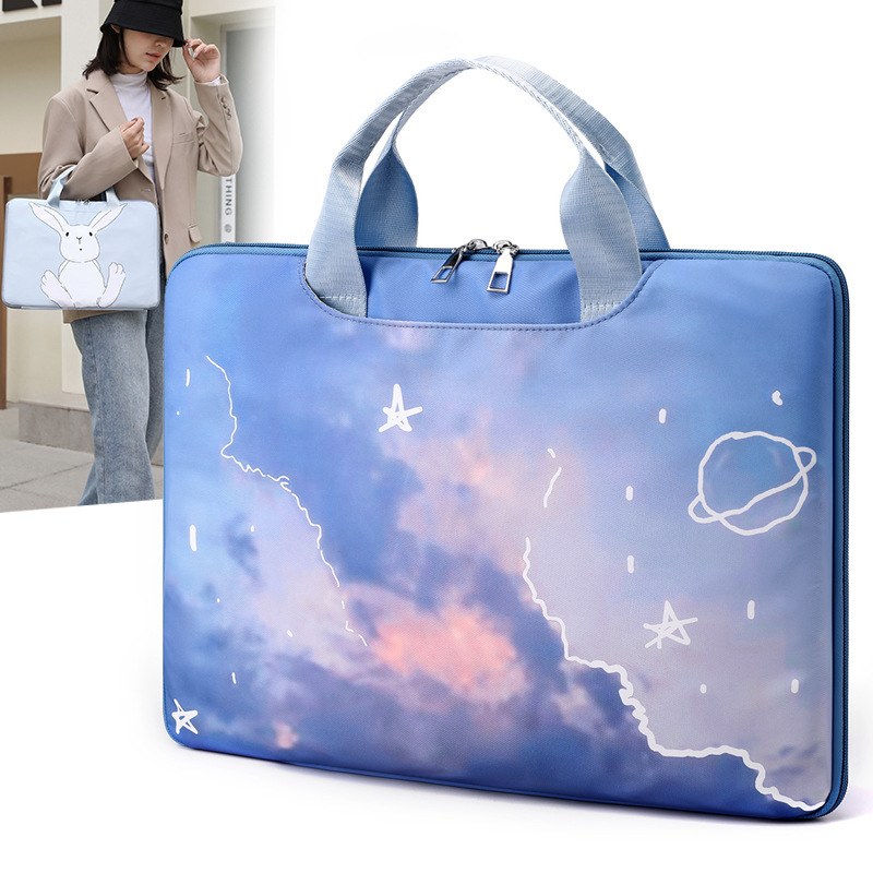 Wholesale new cartoon cute girl laptop bag 15 inch 14 inch notebook liner bag fashion office bag