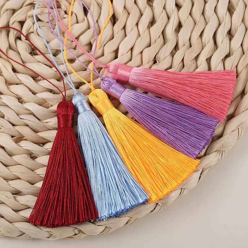8cm short fat ear vertical tassel thick line hanging ear sachet accessories clothes accessories factory wholesale 8cm short fat ear vertical tassel thick line hanging ear sachet accessories clothes accessories factory wholesale