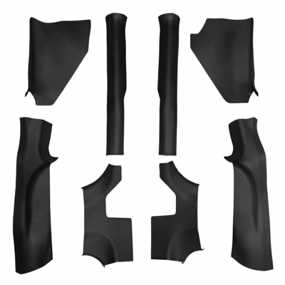 Dekorativ pedal başlıqları – for Tesla Model Yl 6-Seater