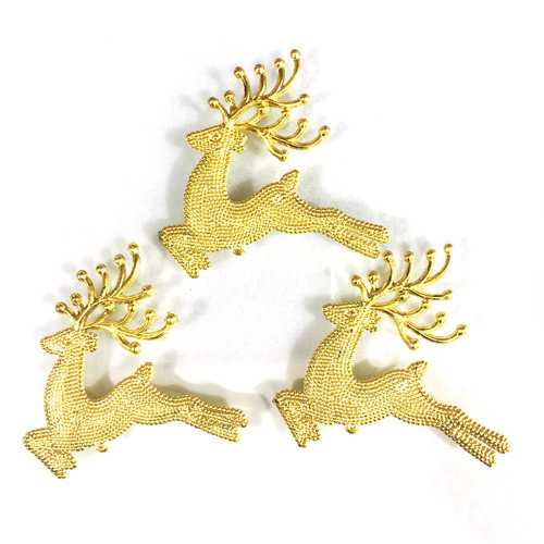 圣诞树装饰品 小鹿 麋鹿 珠鹿 配件 铃铛挂件多规格选择 跨境专供