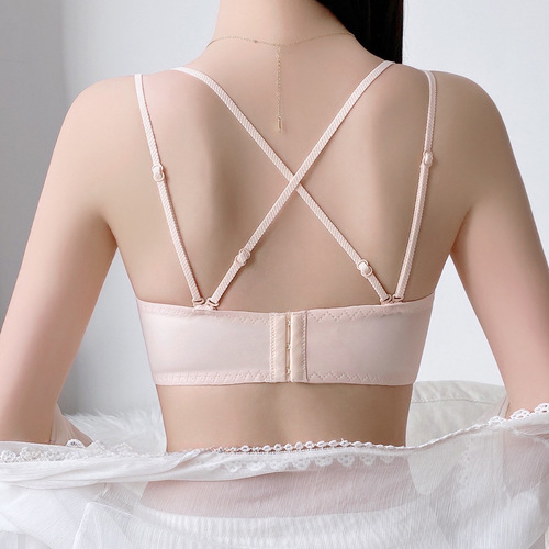 Push-up Underwire Bra with Thicken Cup for Full Coverage, Backless Bra with No Strap, Bra for Women