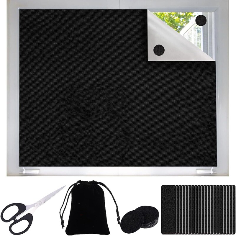 Portable Blackout Curtains Coated Silver Black Blackout Cloth Baby Nursery Bedroom Dormitory Travel Self Adhesive Cutting Curtains Portable Blackout Curtains Coated Silver Black Blackout Cloth Baby Nursery Bedroom Dormitory Travel Self Adhesive Cutting Curtains