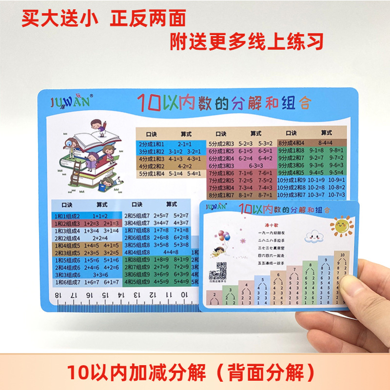 Decomposition and combination within 10 [buy big get small]]