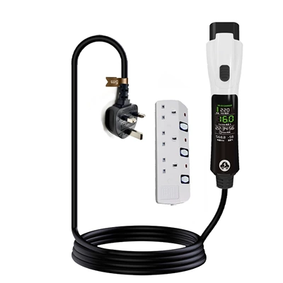 Elektrikli avtomobil şarj stansiyaları Discharging Two-In-One On-Board Charging Gun - 13a-british-plug-gbt-gun-charging-and-discharging-5m-power-strip-bag