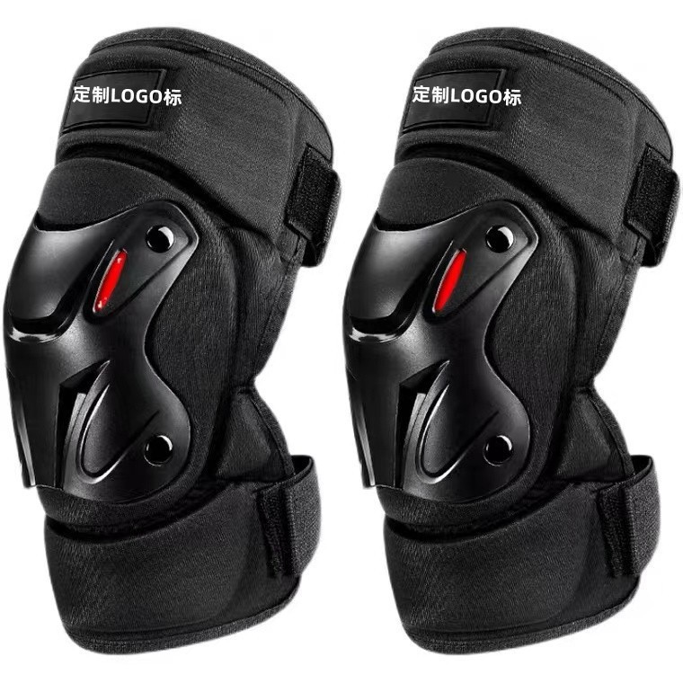 Factory spot wholesale locomotive riding equipment strong anti-fall protective shell takeaway leg protective knee four-piece set