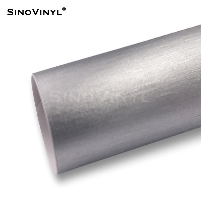 Galvanoplastia mate película de hielo color del coche que cambia la película cepillado plata control central interior pegatina superficie mate cuerpo película entrega de una pieza
