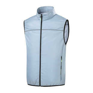 2024 Summer Outdoor Functional Vest Fan Clothing Air-conditioning Clothing Sunscreen Vest Cross-border Functional Clothing Fashion Vest