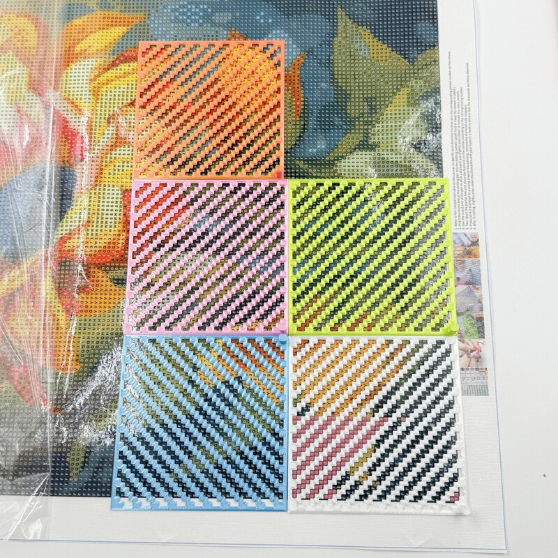 Diamond Painting Step Ruler, Square Drill Bit Alignment Tool, Helps Align Diamonds and Canvas, Diamond Painting
