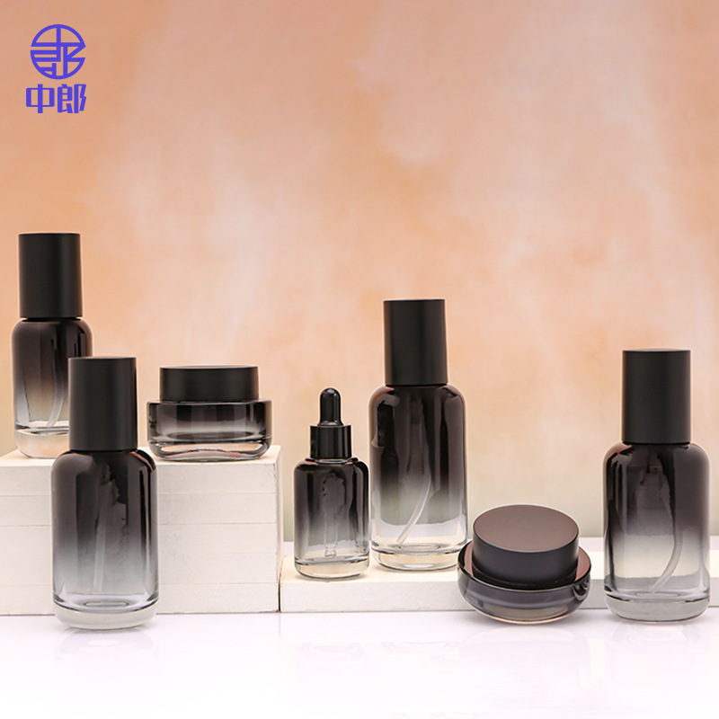 化妆品包材玻璃瓶子120/100/50/40/30ml乳液瓶50/30g面霜瓶分装瓶