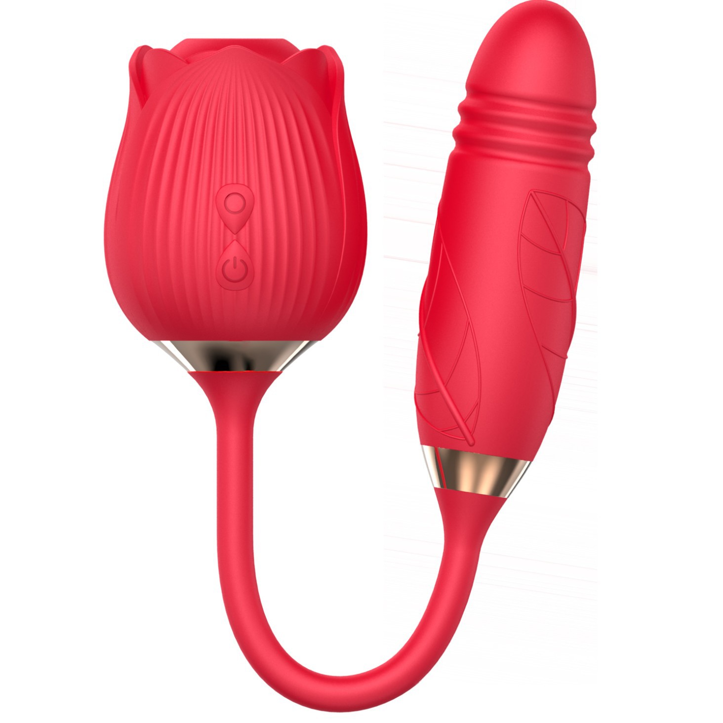 Rose series telescópico chupar lengua lamir vibración salto de huevos masajeador lengua estimular artículos para adultos al por mayor