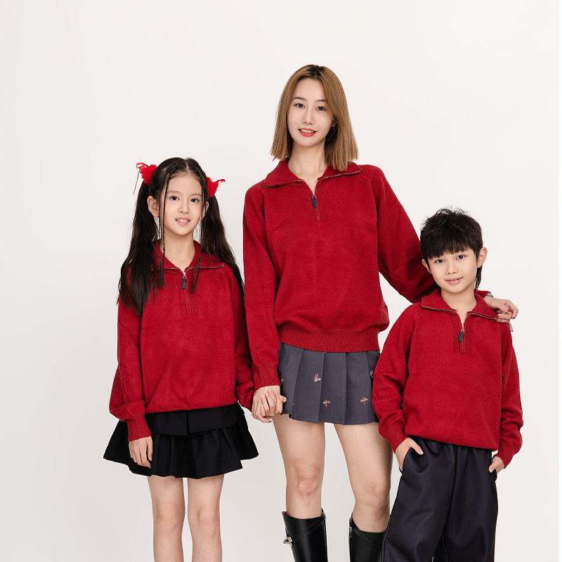 솔리드 컬러 지퍼 스타일