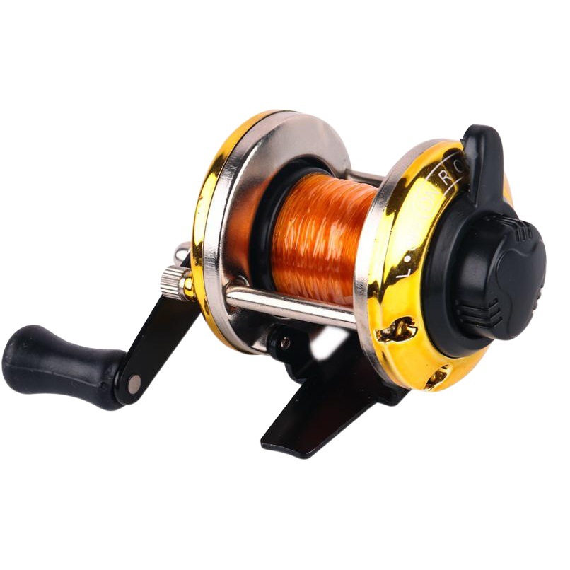 Transfronterizo Piscis tf10 rueda de tambor Rueda de pesca de hielo-invierno rueda de tabla pequeña rueda horizontal negro azul y verde amarillo Corvino