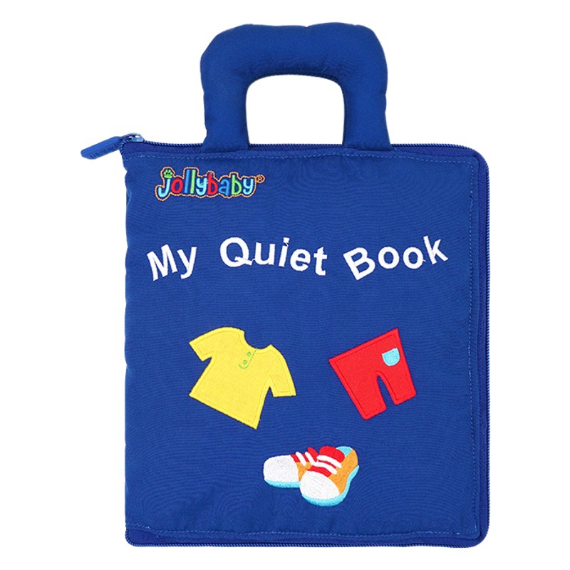Jolly bebé multifuncional libro de tela mi antónimo libro de tela no se puede desgarrar 0-1 años de edad educación temprana iluminación Juguetes