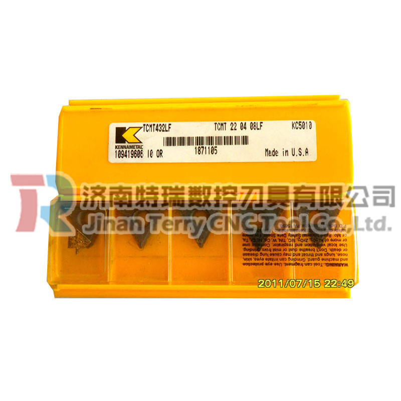现货批发肯纳数控刀粒TCMT16T308LF KC5010加工钢件