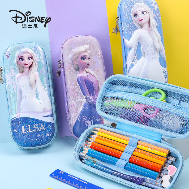 Ice and Snow Student Eva Creative Cartoon Pencil Case 3D Stereo Large-Capacity Zipper Multi-Functional Kidsren's Pencil Case Ice and Snow Student Eva Creative Cartoon Pencil Case 3D Stereo Large-Capacity Zipper Multi-Functional Kidsren's Pencil Case