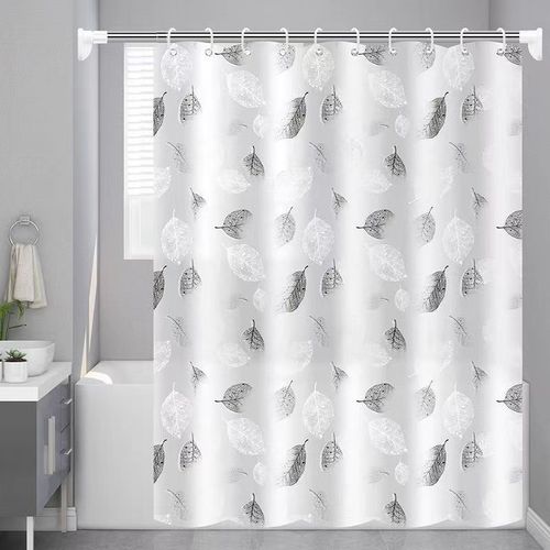 Cross-border Amazon bathroom shower waterproof and mildew proof shower curtain PEVA shower curtain wholesale