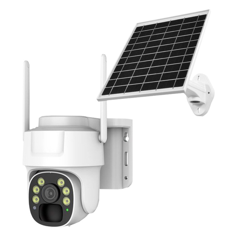 V380 solar al aire libre 4G cámara de vigilancia visión nocturna a todo color HD solarcctv bajo consumo máquina bolas