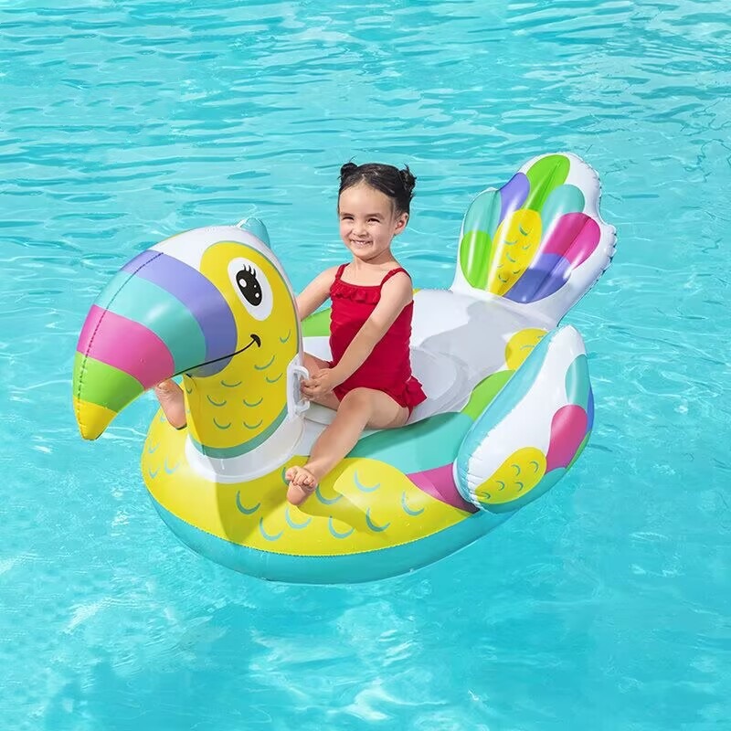 Montura de agua inflable flamenco rojo neto para niños anillo de natación flotante de agua juguete flotador espesado cama flotante para adultos