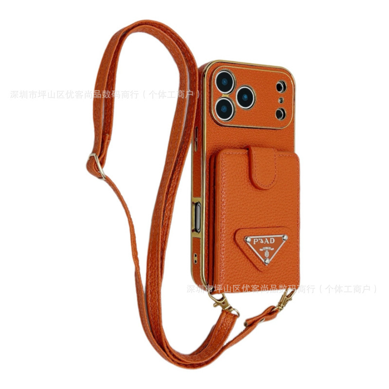 Trendy Luxury Electroplated Gold-Edged Leather Case Suitable for Apple 17 Pro Max Phone Case iPhone 16 Card Holder Coin Purse Trendy Luxury Electroplated Gold-Edged Leather Case Suitable for Apple 17 Pro Max Phone Case iPhone 16 Card Holder Coin Purse