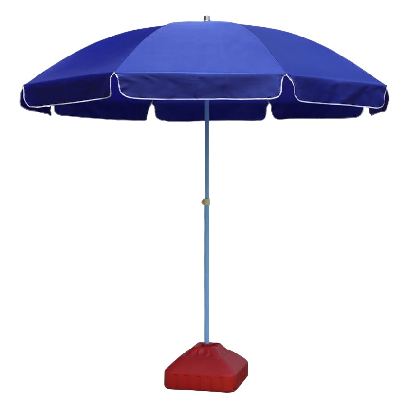 Youtuo Factory Direct Sales Advertising Parasol Sun Umbrella Large Round Umbrella for Stall Setup, Sun Protection, Rain Protection, Windproof, Double Frame