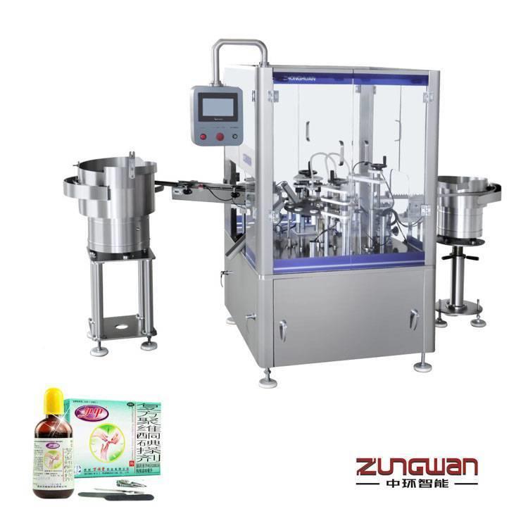 温州中环全自动旋盖机 ZHY-TCJ外用涂剂旋盖机灌装机械是中环ZHY-