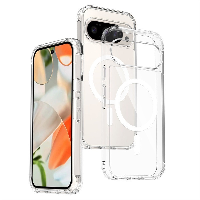 适用谷歌Pixel10ProXL抗黄亚克力手机壳google pixel9A磁吸透明套|undefined