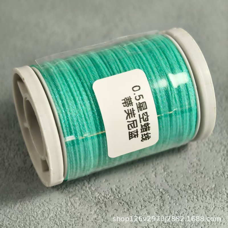 0.5纯色星空蜡线手工编织线材中卷大约50米|undefined