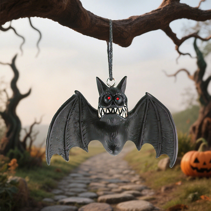  New Halloween Outdoor Decoration White Clothes Ghost Bat Hanging Pieces Courtyard Atmosphere Decoration Pendant Decorations