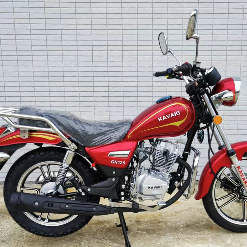 Red Kavaki Gn125 Retro Motorcycle Is a Perfect Fusion of Stunning Beauty and Strength at First Sight