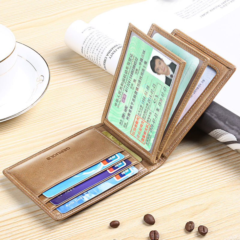 Licencia de conducir Estuche de cuero Paquete de certificado Juego de certificado de conducir Cubierta de licencia de conducir Cubierta de licencia de conducir Cubierta protectora Licencia de conducir de vehículo de motor