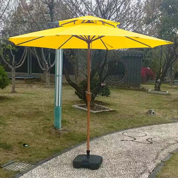 Paraguas al aire libre patio al aire libre jardín mitad de paraguas solar camping cabina de seguridad paraguas image 72