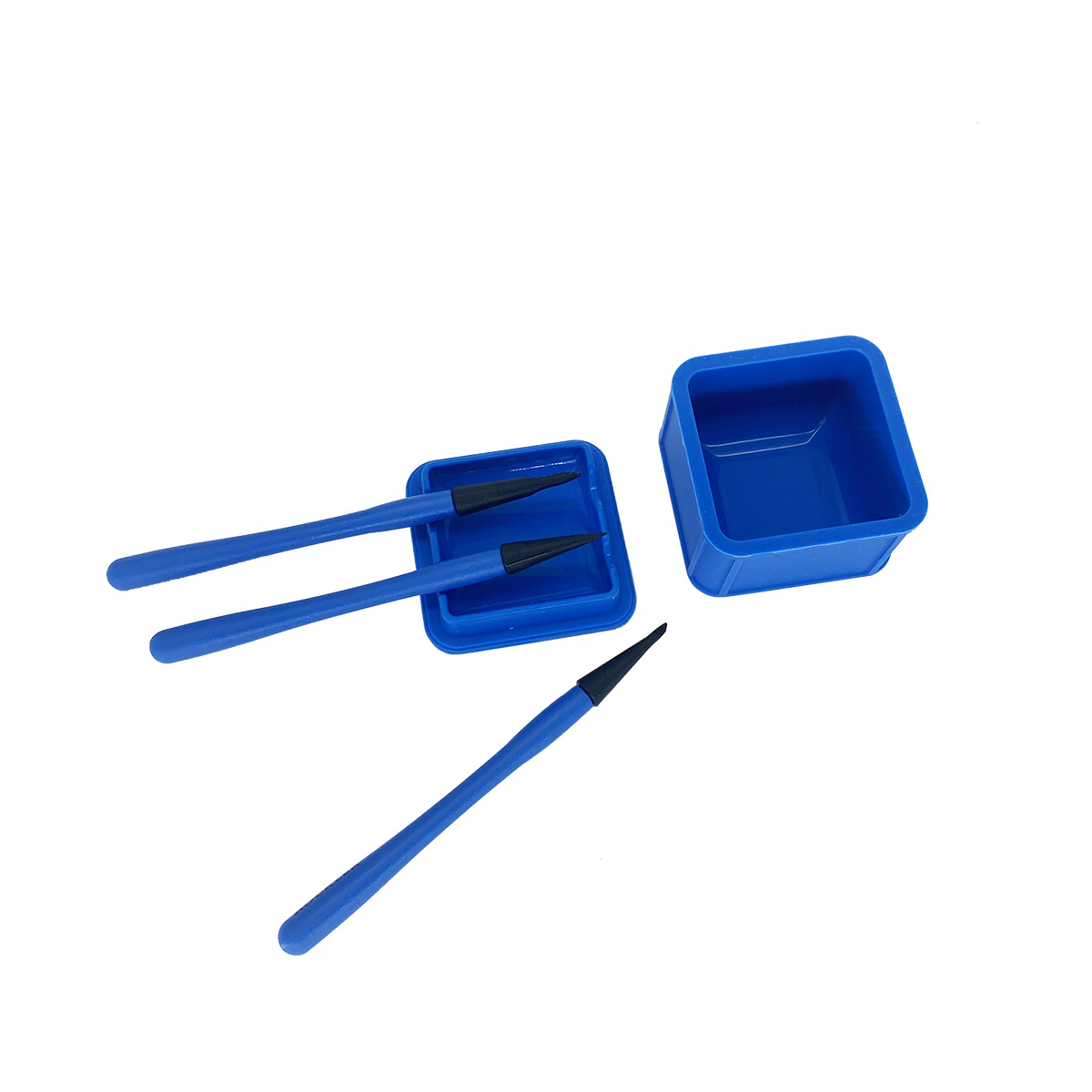 Agente de retención de pegamento caja de silicona para trabajar la madera pegamento de látex blanco caja de almacenamiento temporal pegamento pluma pegamento herramienta de pincel