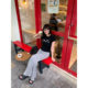Yuyi New Style 2025 American Sweet and Spicy Style Letter T-Shirt Women's Elastic Slimming Look Short-Sleeved Right Shoulder Top Women's C63039