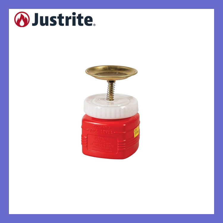 杰斯瑞特盛漏式活塞罐Justrite1L聚乙烯活塞罐14018Z