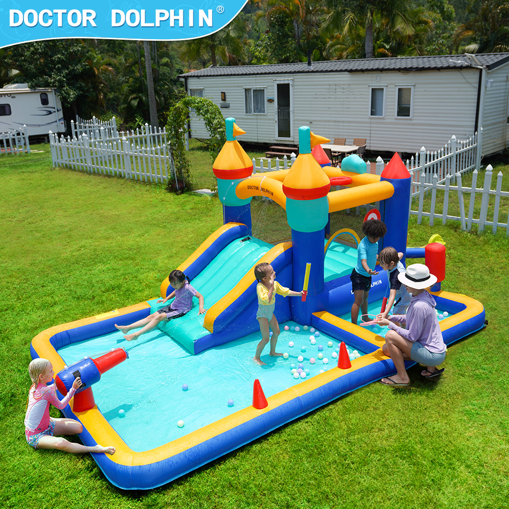 Doctor Dolphin | Niños castillo inflable pequeño hogar niños pequeño paraíso hogar castillo inflable niños hogar